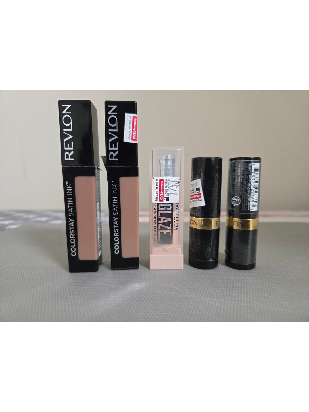 Revlon ColorStay Satin Ink Liquid Lipstick , Maybelline Glaze & Revlon Lipsticks